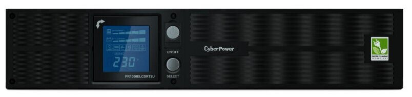 Интерактивный ИБП CyberPower PR1000ELCDRT2UA черный
