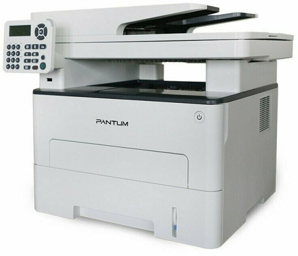 Pantum M7200FD МФУ, лазерное ЧБ, A4, C P S, факс, дуплекс, автоподача, 33 стр мин, 1200 x 1200 dpi, 256Мб RAM, лоток 250 стр, USB, серый корпус